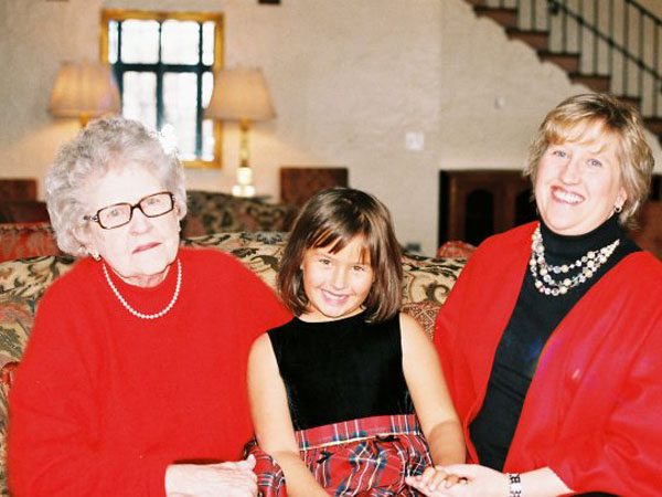 Grandma, Kenzie, and Mom 2009?